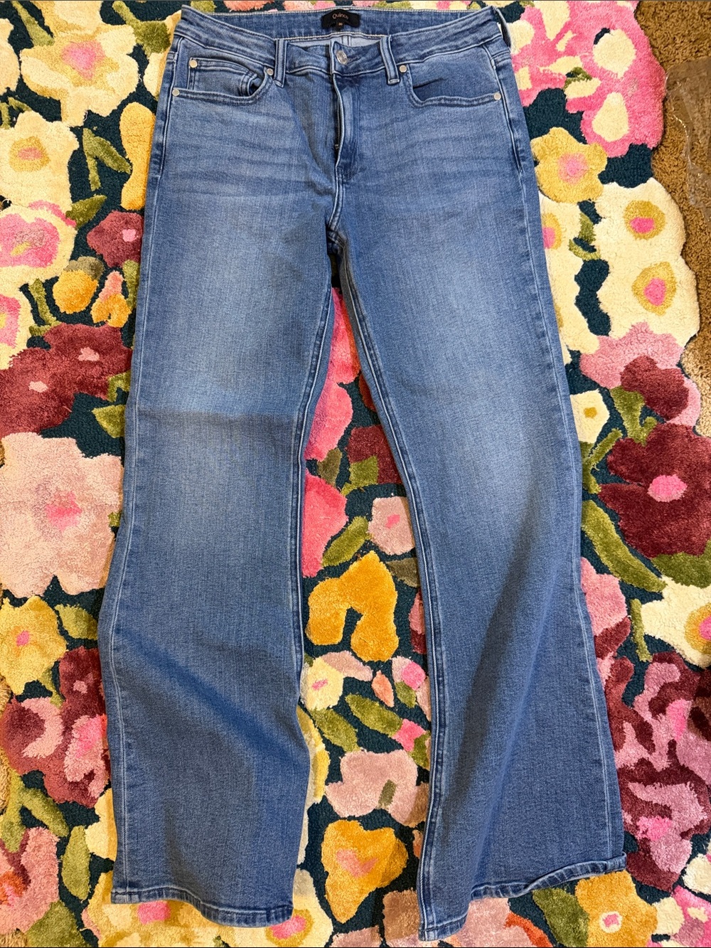 Quince Seaside Blue Flare Leg Women's Jeans